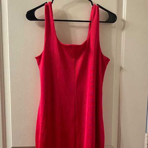 Emerald Green & Pink Mini Dress - Picture 5 of 7